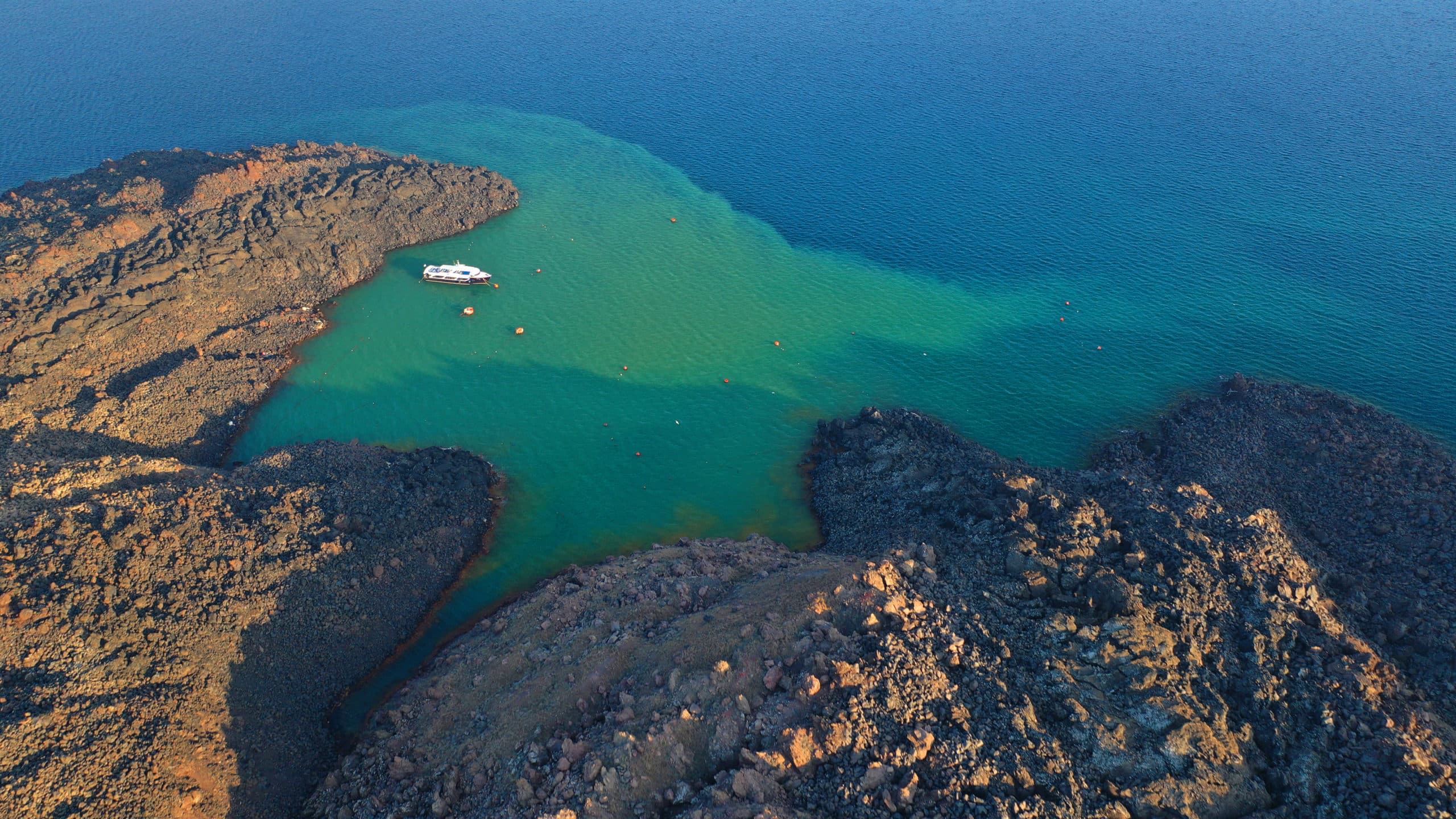 Aerial,Drone,Photo,Of,Main,Crater,Of,Santorini,Island,Volcano