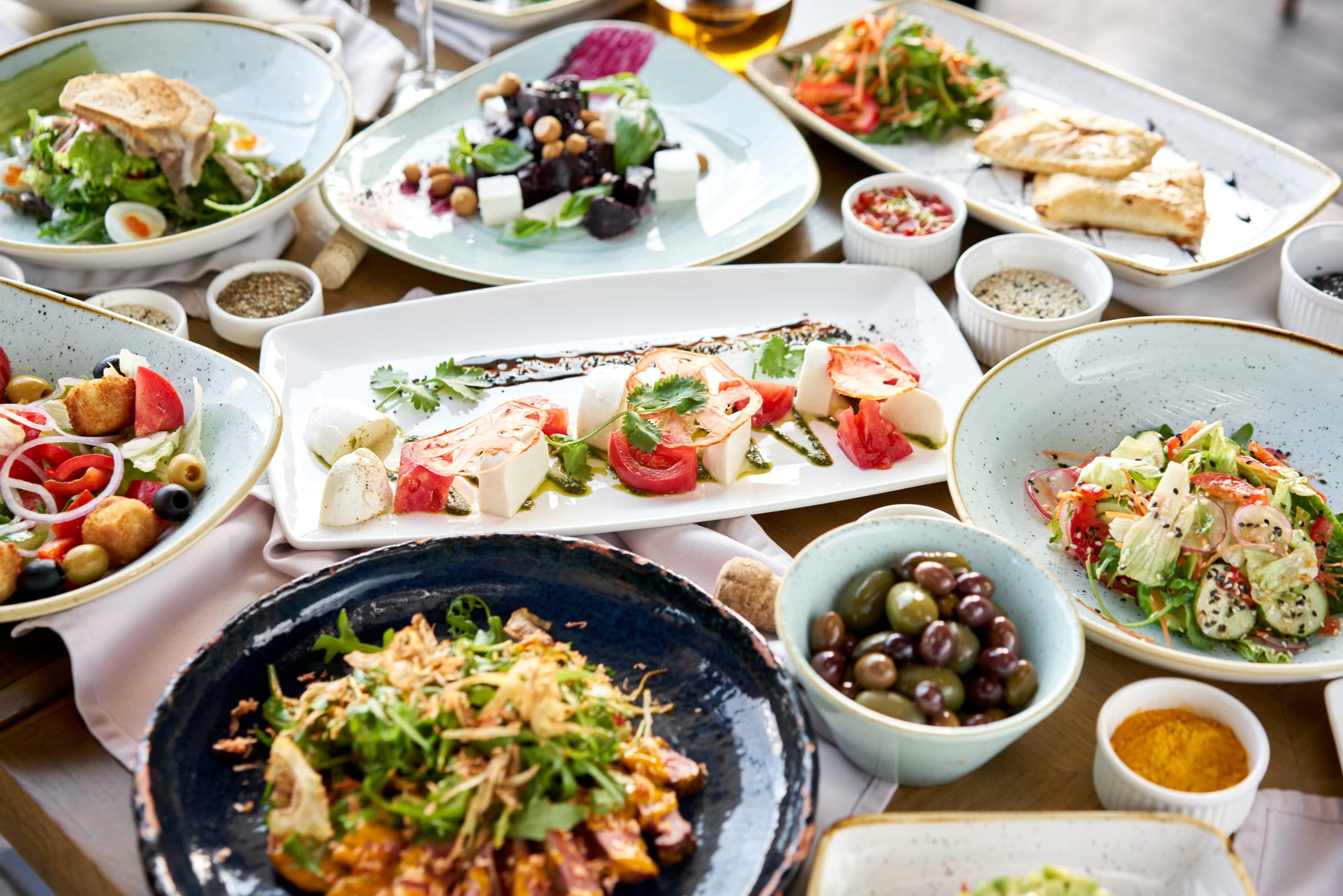 Many,Different,Delicious,Dishes,Dishes,On,The,Table.,Various,Snacks