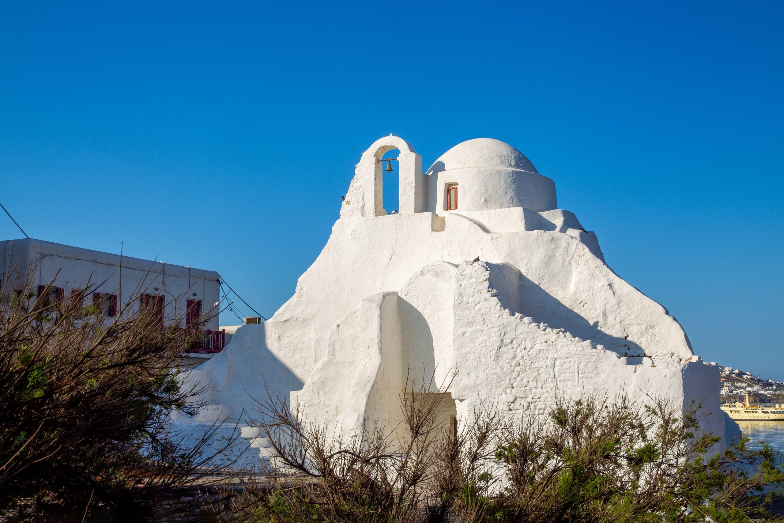 Amazing,Orthodox,Greek,Church,-,Christian,At,Famous,Mykonos,