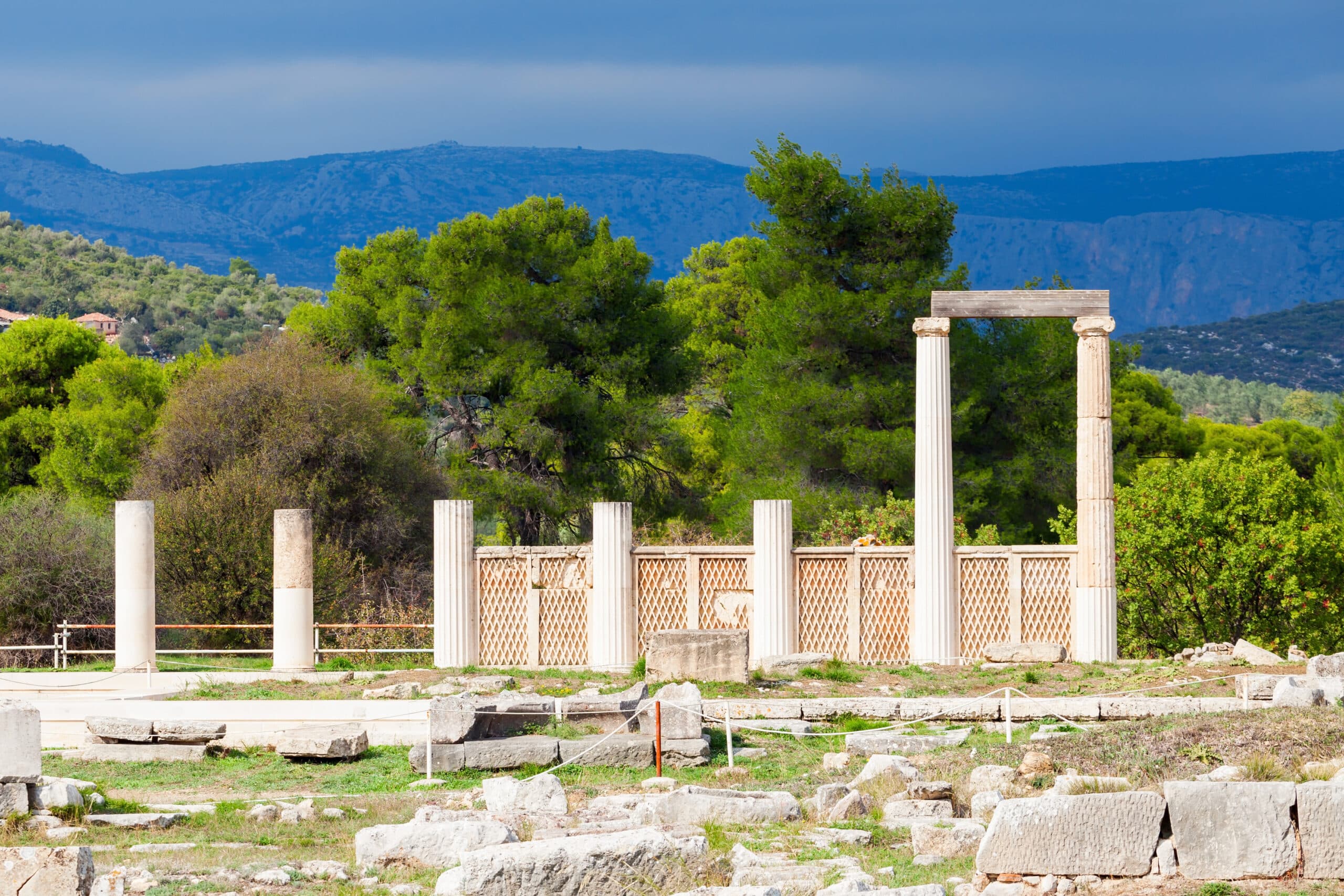 The,Sanctuary,Of,Asklepios,Ruins,At,The,Epidaurus,In,Greece.