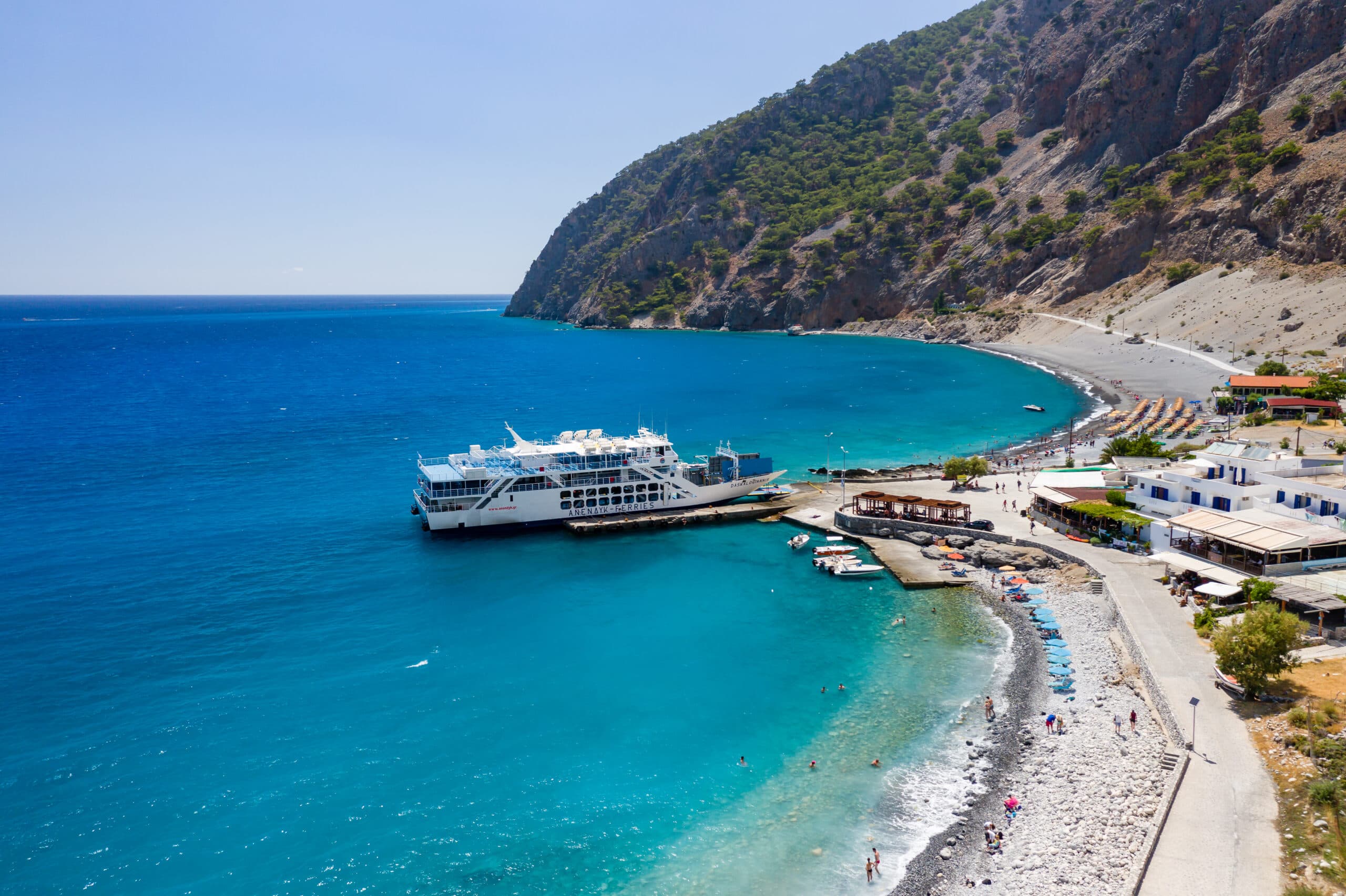 Agia,Roumeli,,Crete,,Greece,-,July,20,2021:,Aerial,View