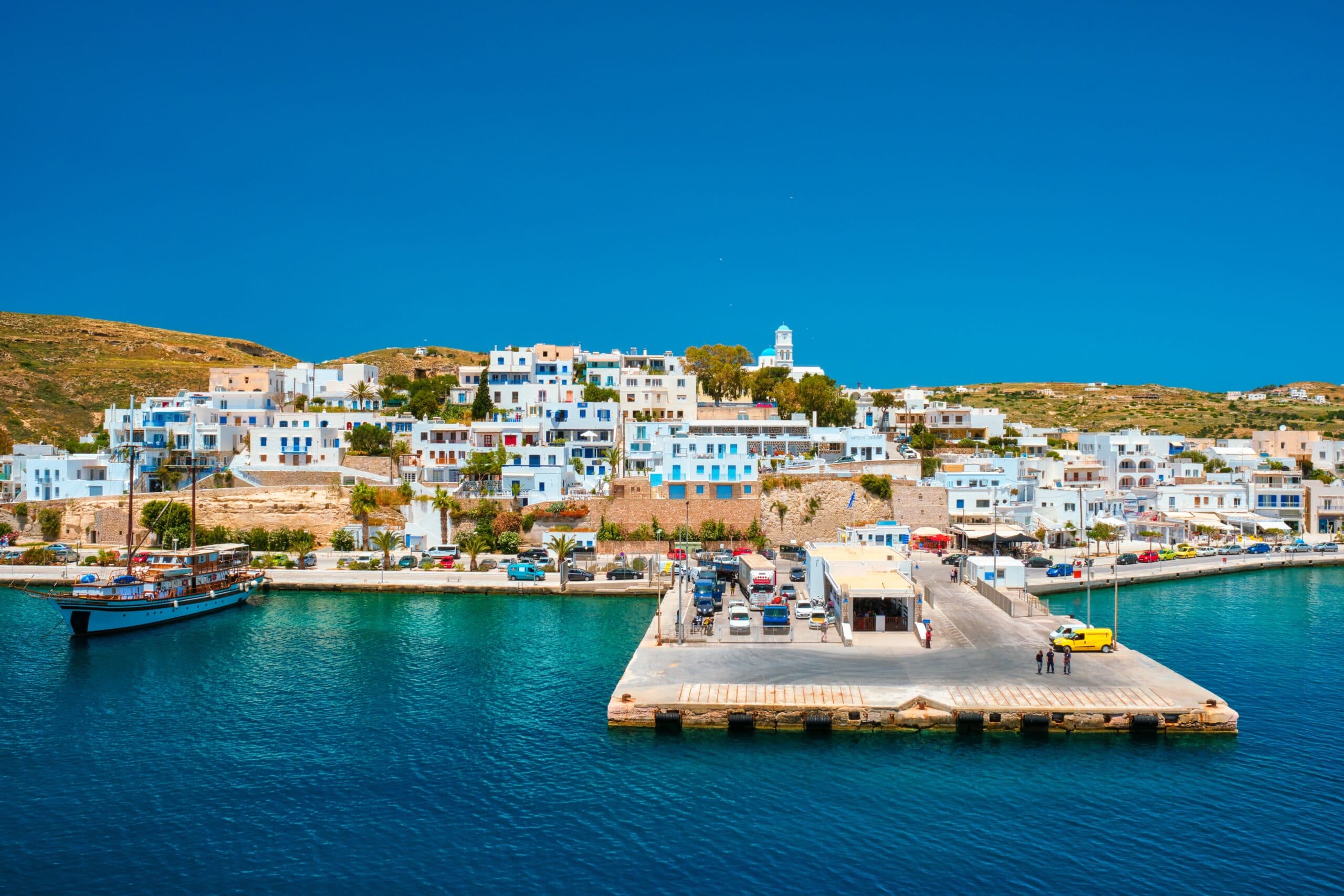 Fly from Athens to Milos
