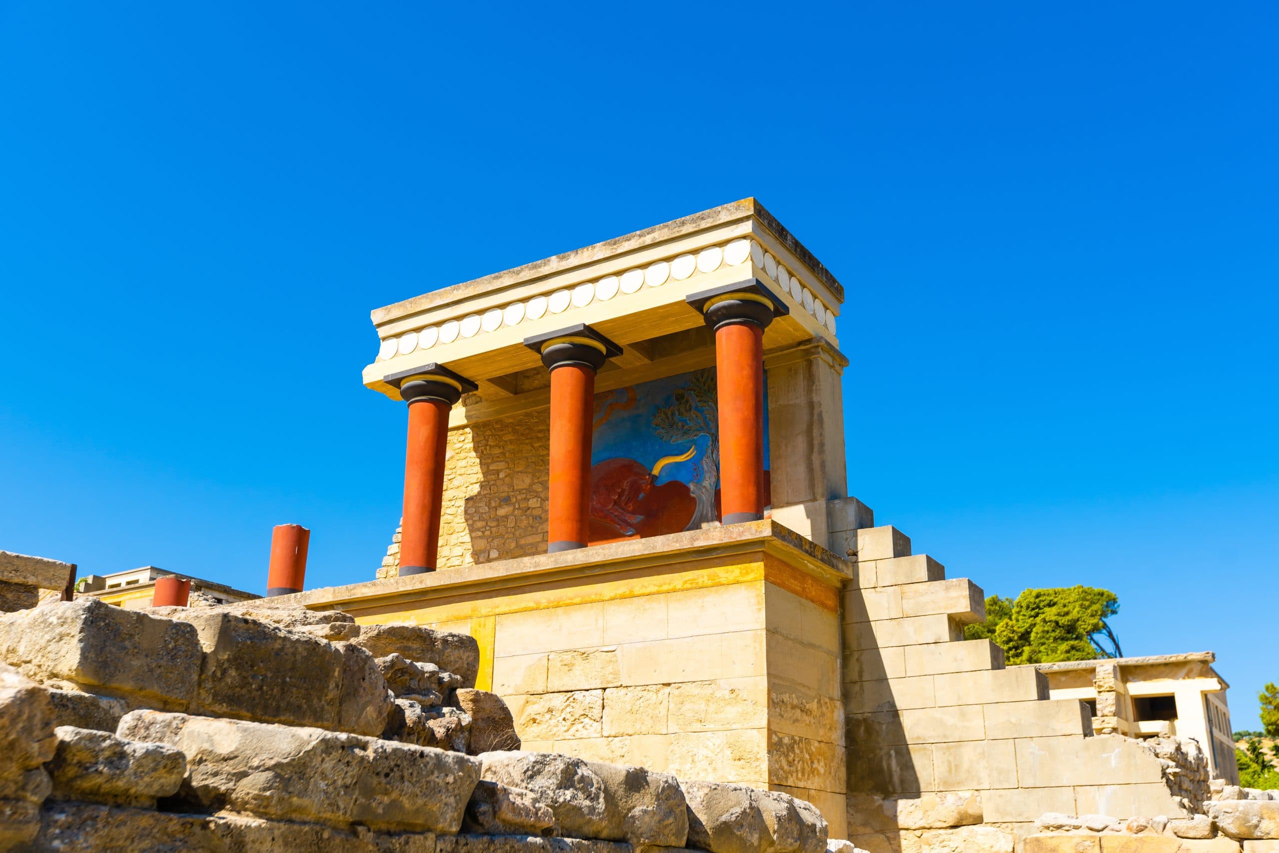 Knossos,Palace,Of,The,Minoan,Civilization,And,Culture,At,Heraklion