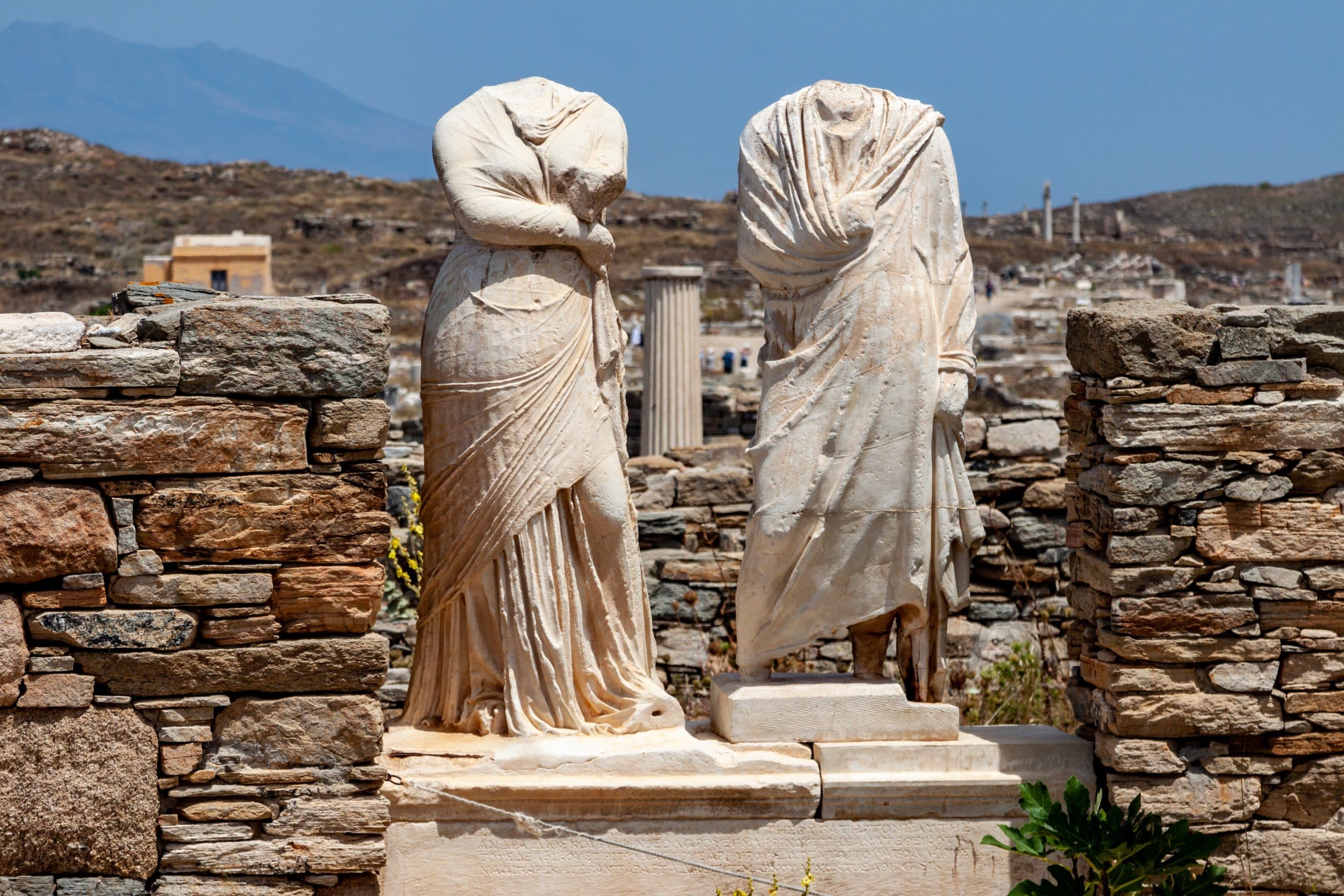 A,Closeup,Of,Greek,Ruins,Of,The,Archaeological,Site,Of