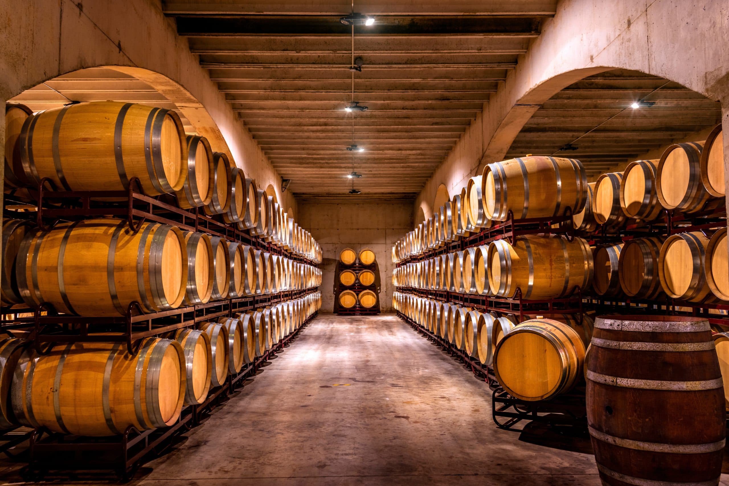 Wine,Cellar.,Wine,Or,Whiskey,Barrels.,French,Wooden,Barrels.