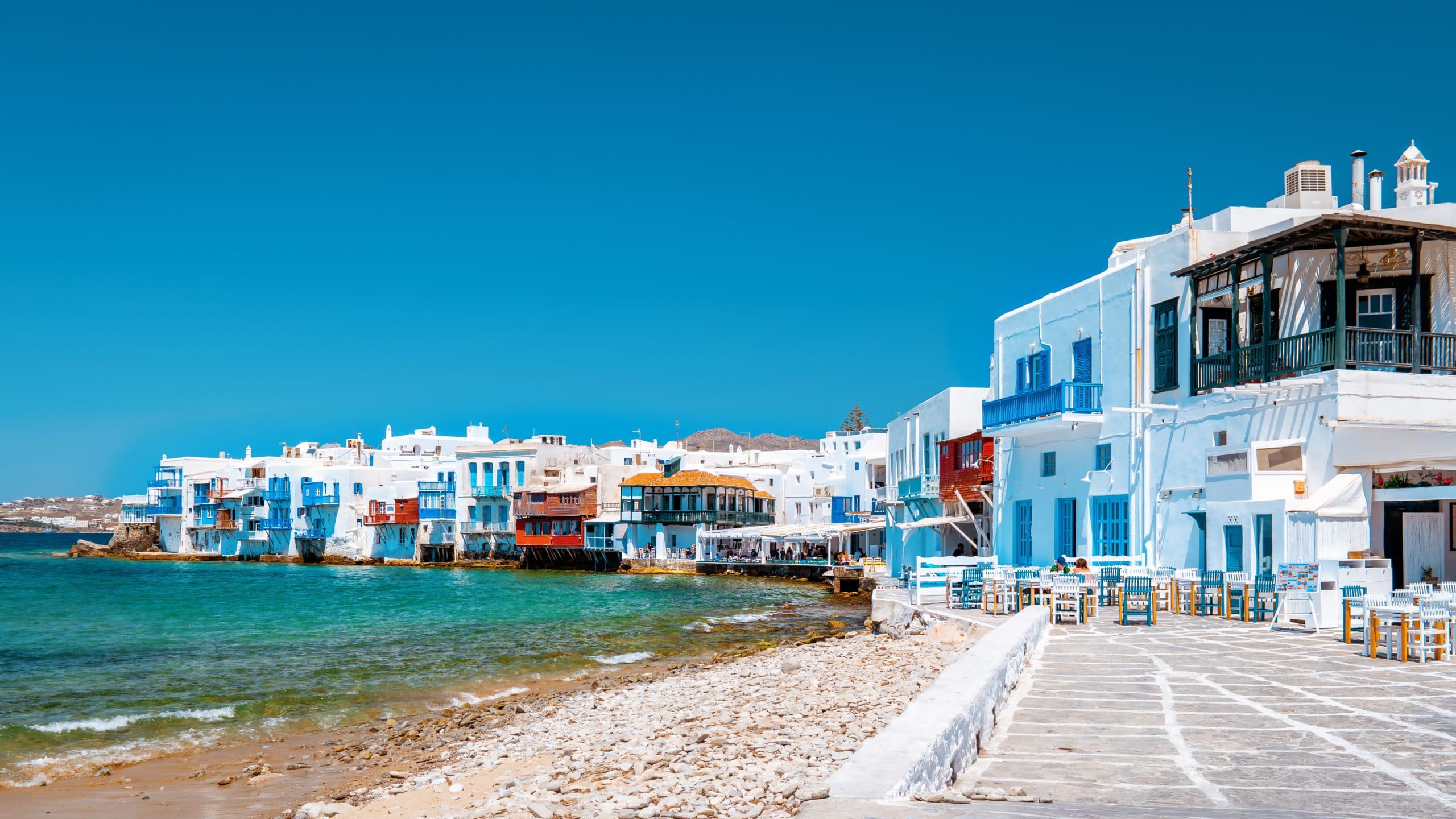 Mykonos,Greece,,Little,Venice,Mykonos,Greece,,Restaurants,At,Oceanfront,Mykonos