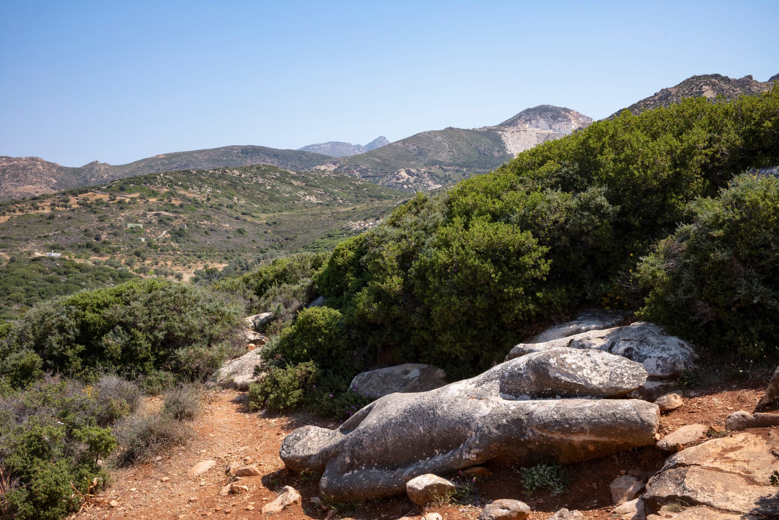 Melanes,Koros,Of,Flerio,,Statue,Left,In,Old,Quarry,,Naxos,