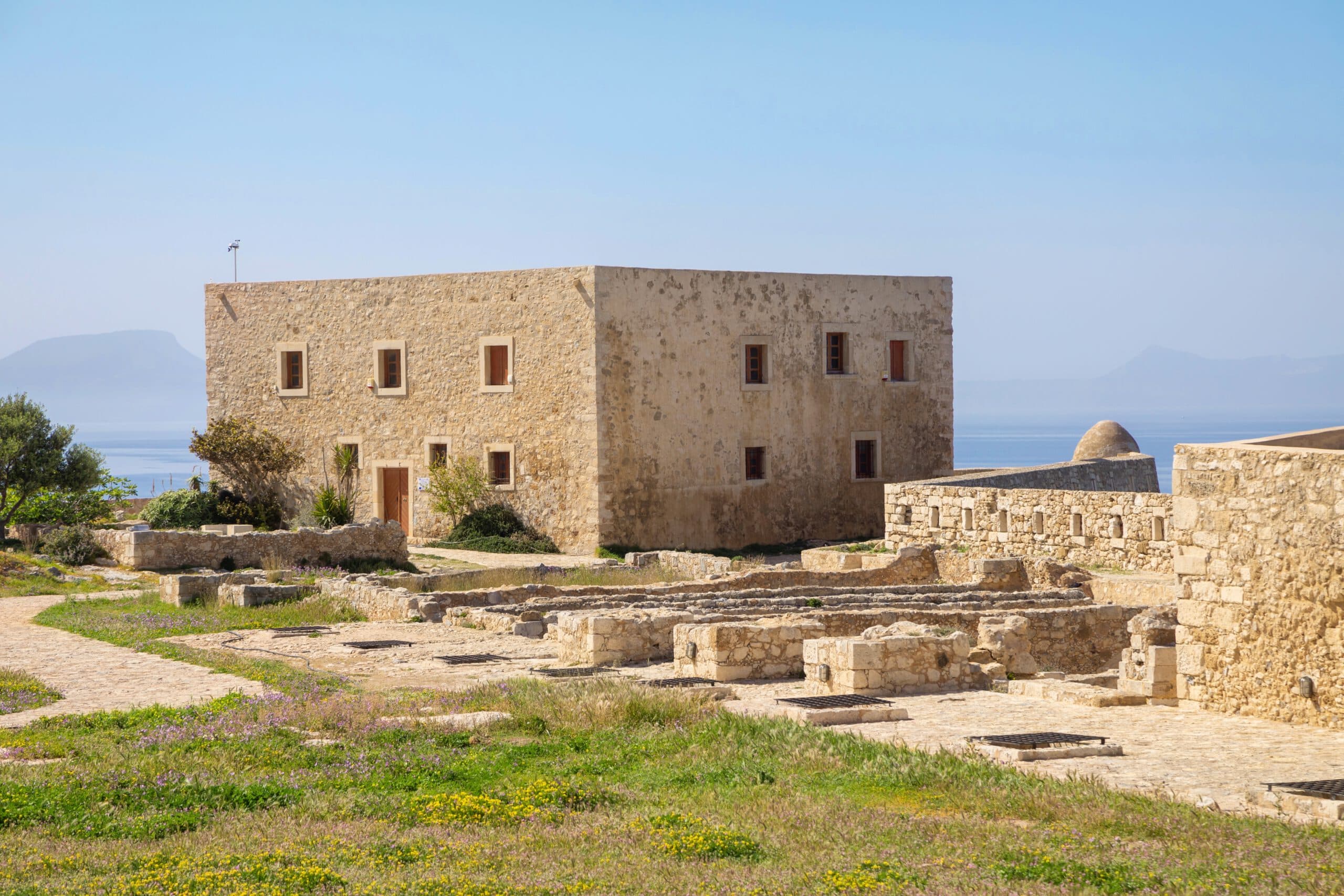 Building,Of,Councillors,Residence,In,Fortezza,Of,Rethymno,,Crete,,Greece