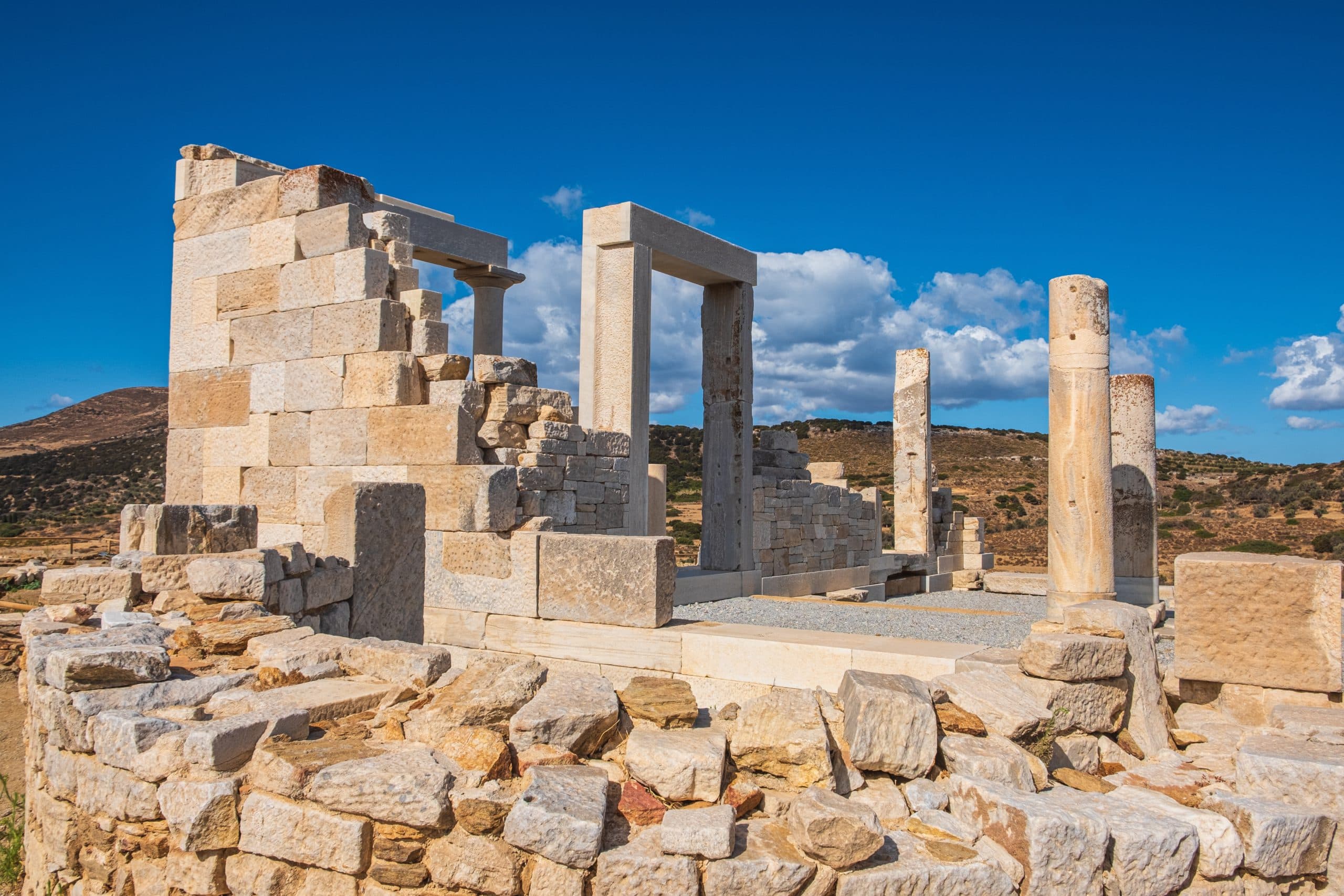 Architectual,Ruins,Of,Temple,Of,Demeter,On,Naxos,Island,,Greece