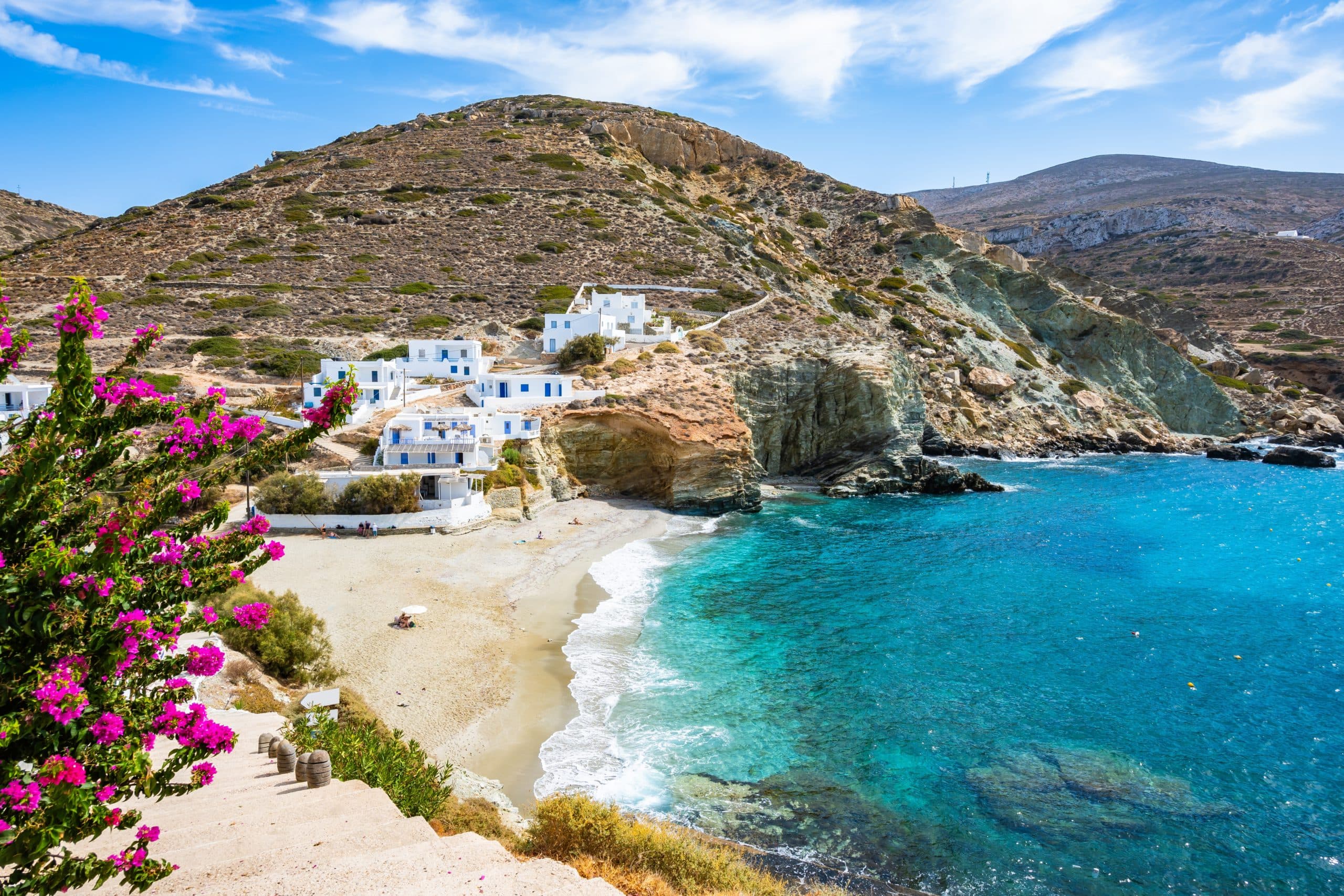 View,Of,Stunning,Agkali,Sea,Bay,And,Beach,,Folegandros,Island,