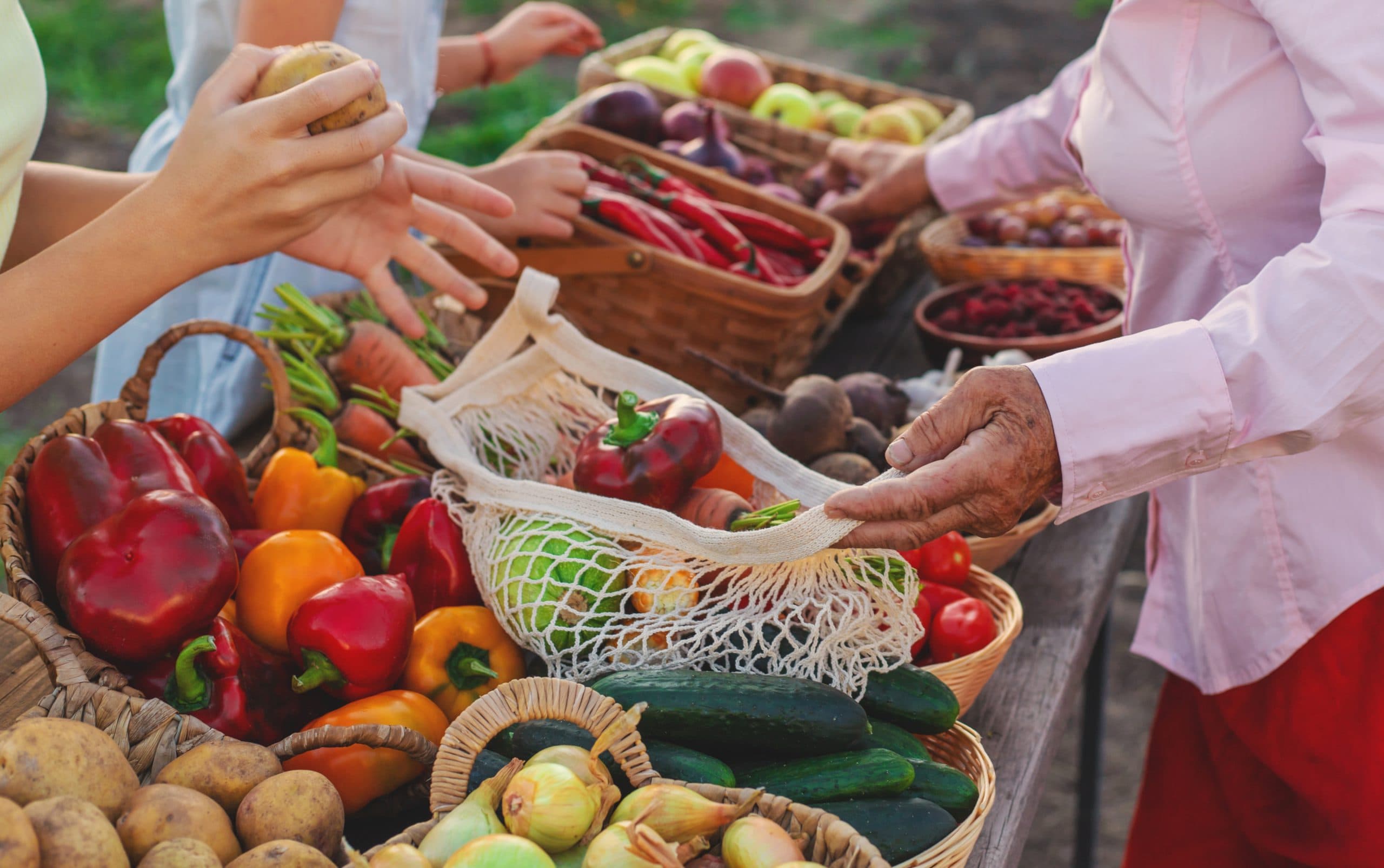 Farmers,Market,With,Vegetables.,Selective,Focus.,Food.