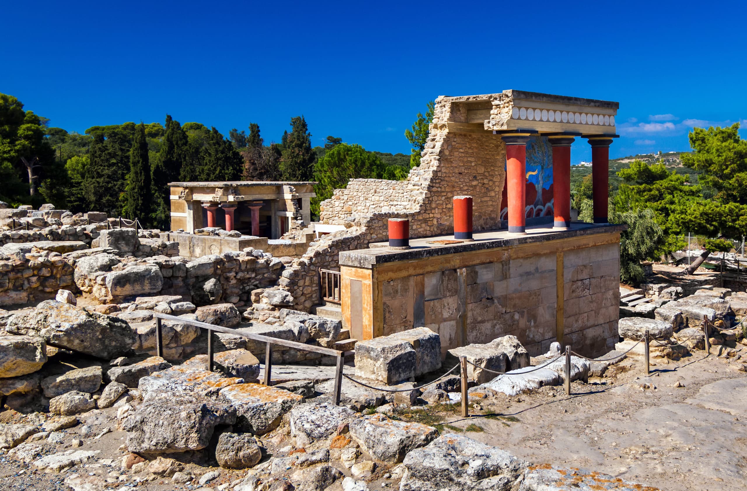 The,Ruins,Of,The,Palace,Of,Knossos,In,Greece,,Crete.
