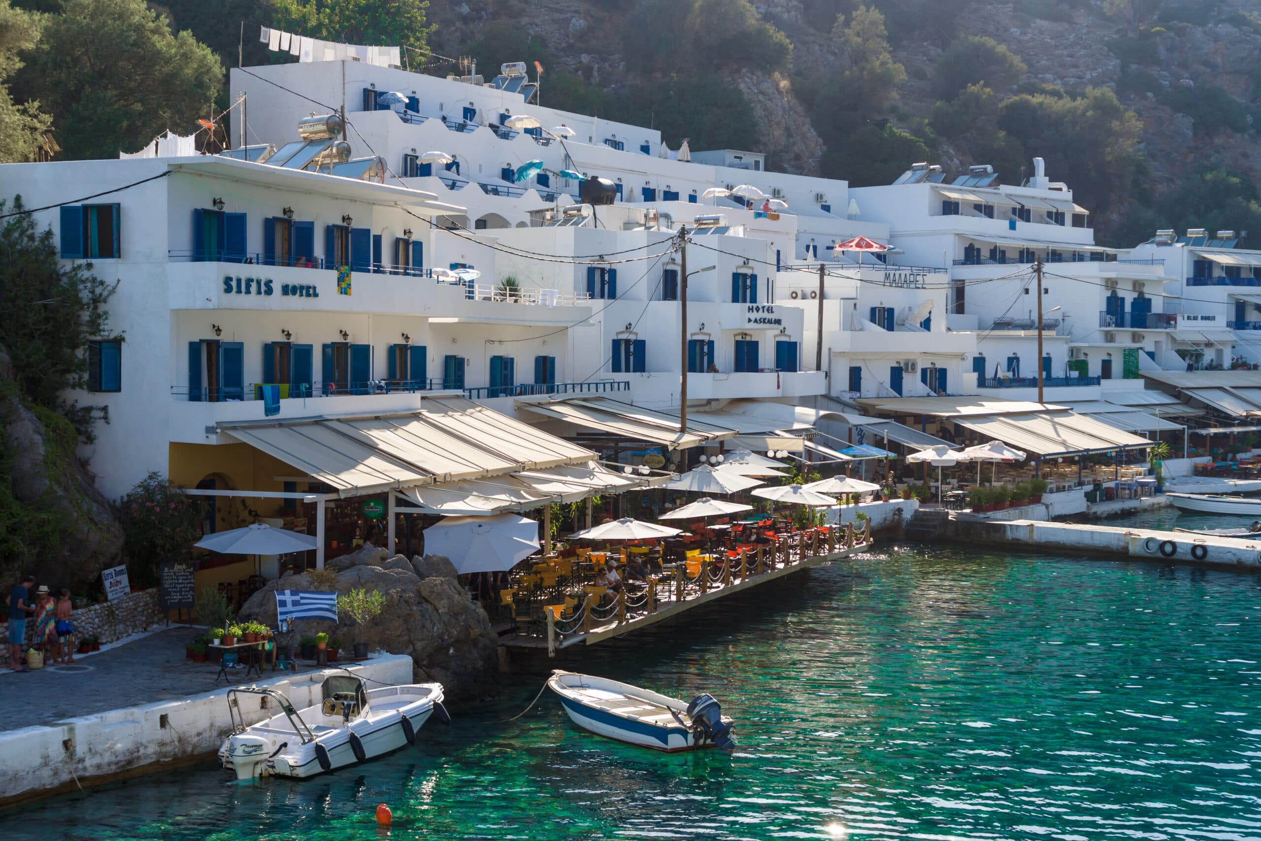 Crete,,Greece,-,July,14,,2016:,Beautiful,Bay.,The,Village