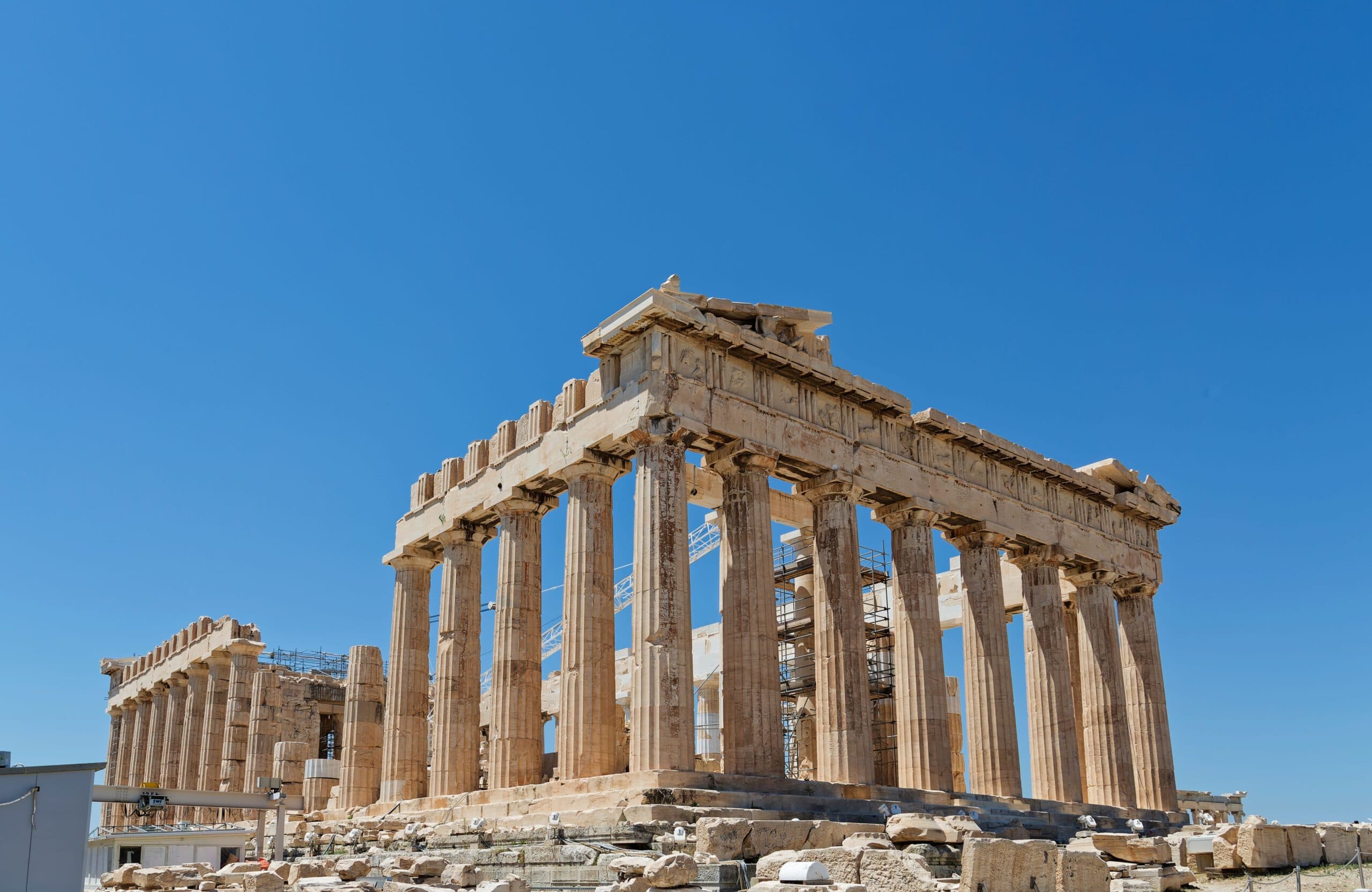 The,Parthenon,Temple,On,The,Athenian,Acropolis,In,Athens,,Greece,
