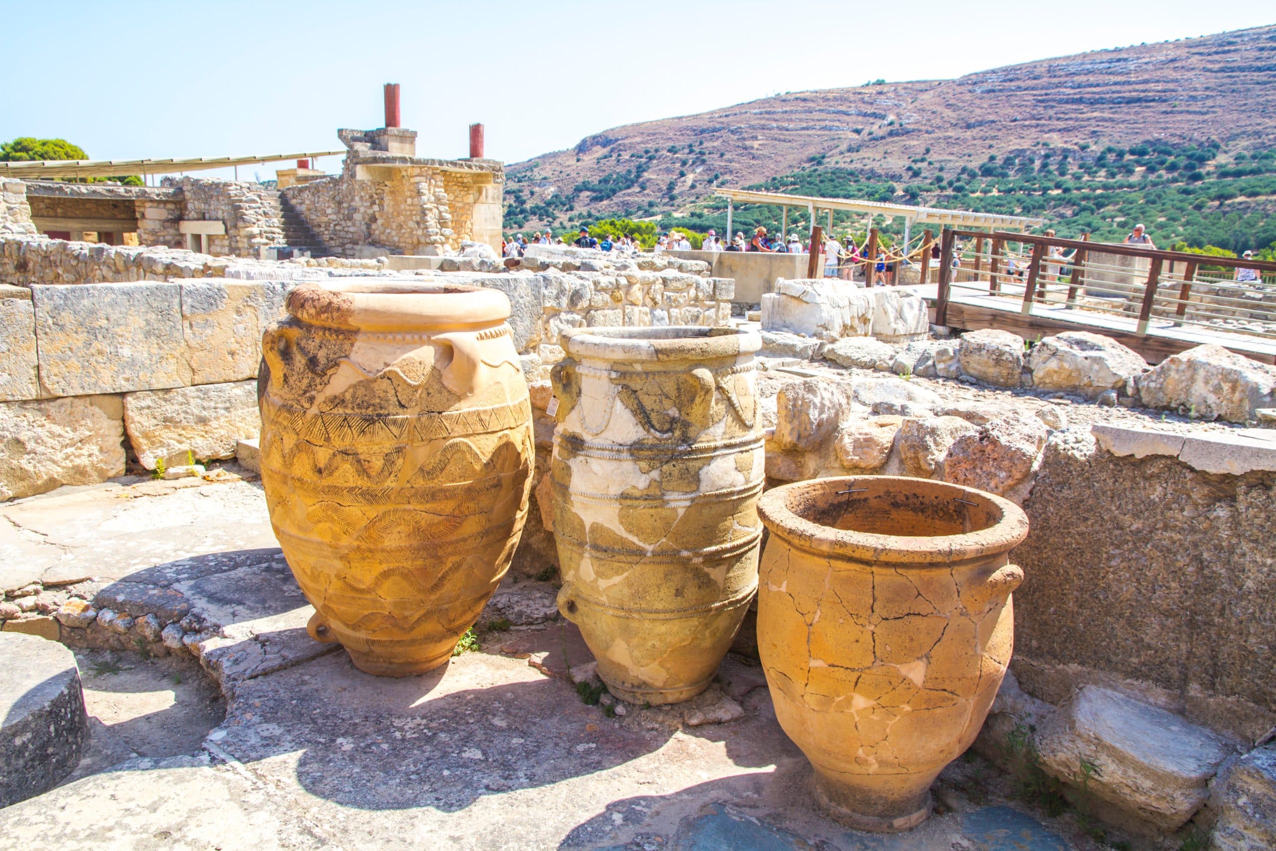 Knossos,Palace,Near,Heraklion.,The,Ruin,Is,The,Largest,Bronze