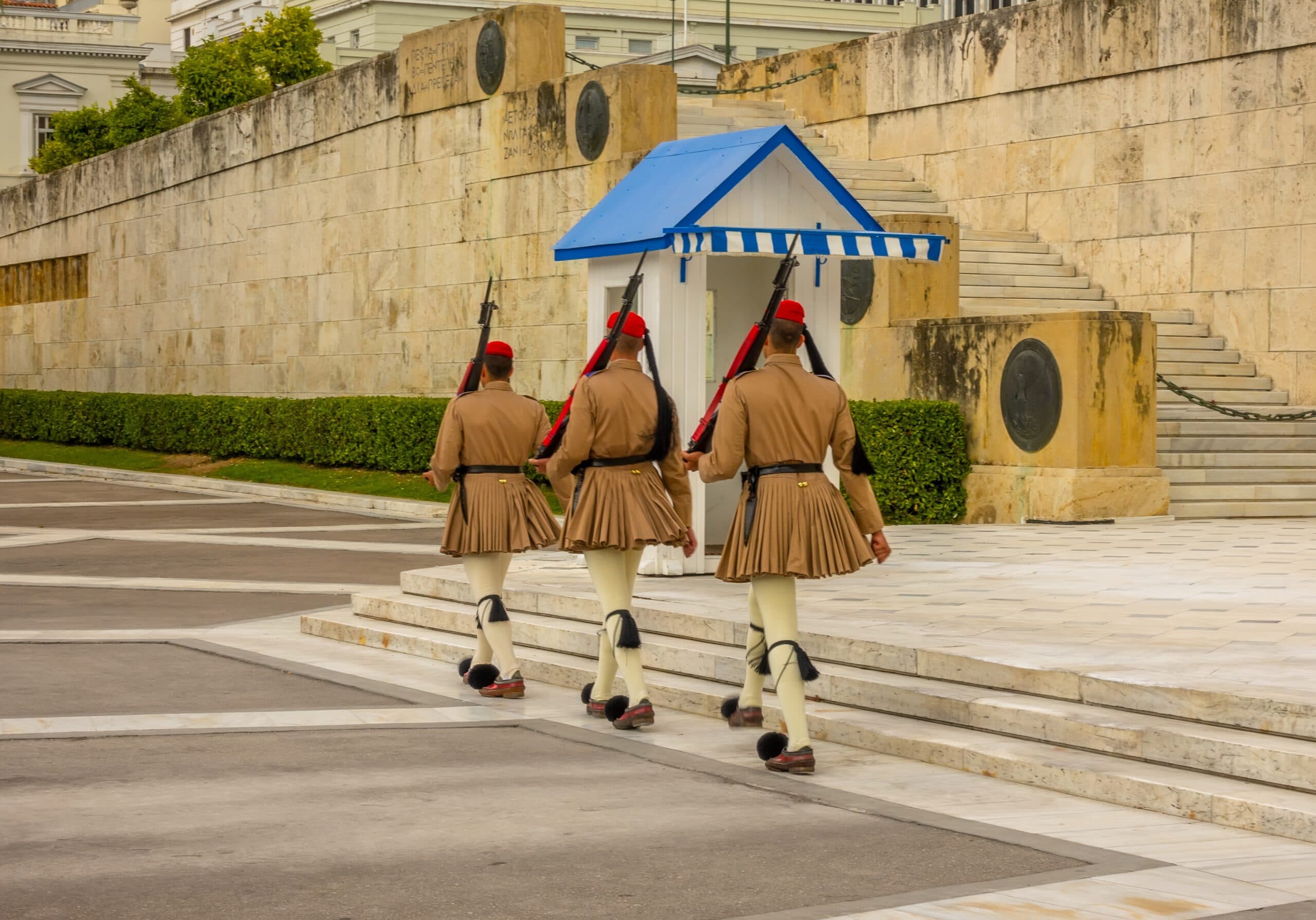 Greece.,Athens.,Unknown,Soldier's,Grave.,Change,Of,Honor,Guard