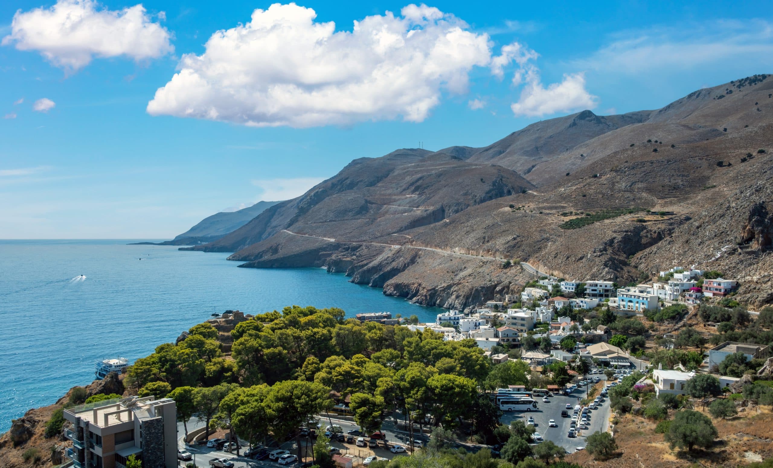Coastal,Village,Of,Sfakia,In,Southern,Crete,Island,,Greece.,Rugged