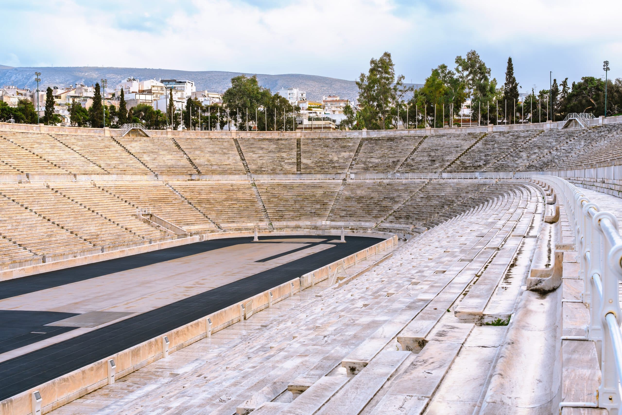 Wide,Marble,Stands,And,Track,Of,The,Panathenaic,Stadium,In