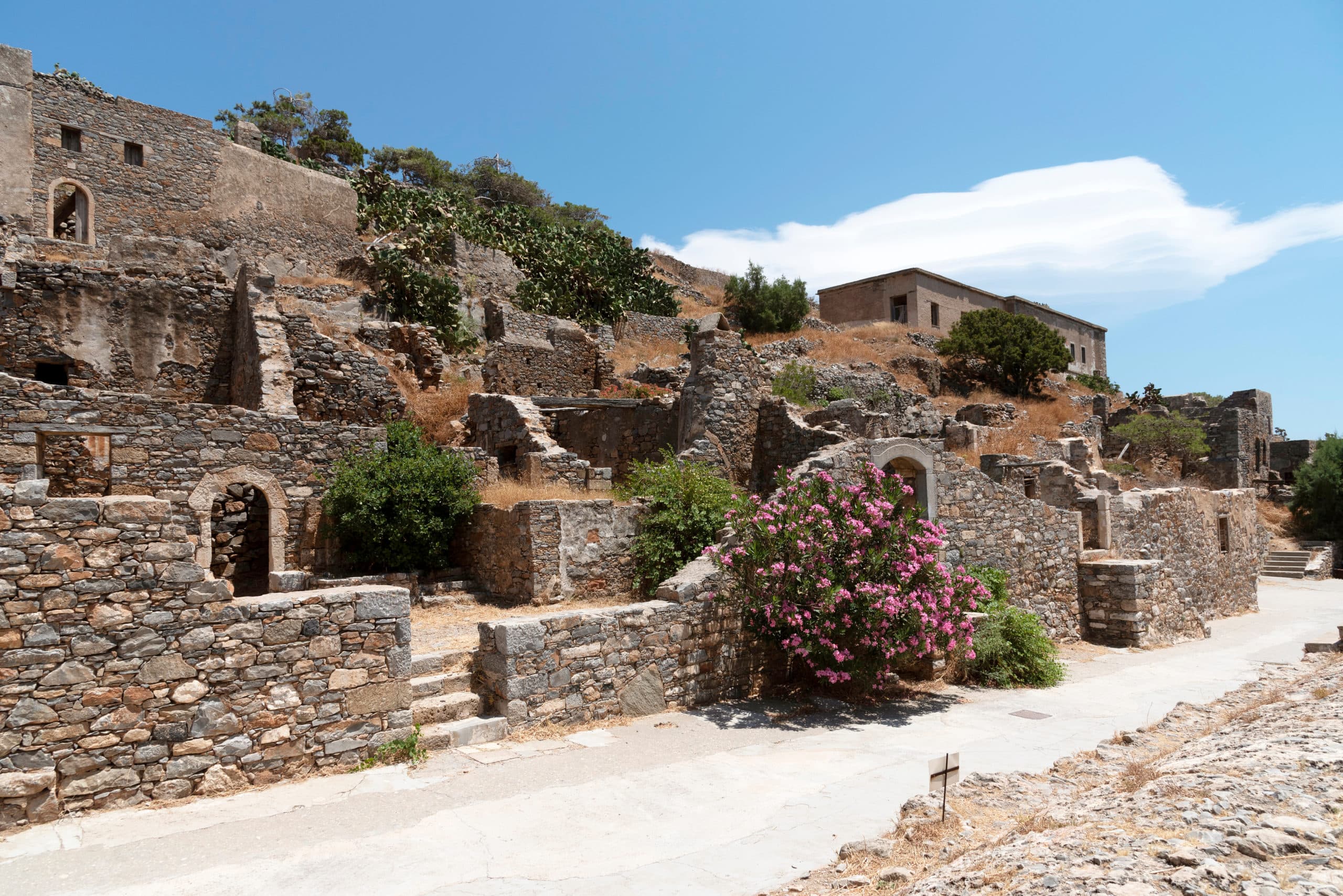 Spinalonga,Island,,Crete,,Greece.,June,2019.,Derelict,Buildings,Of,The