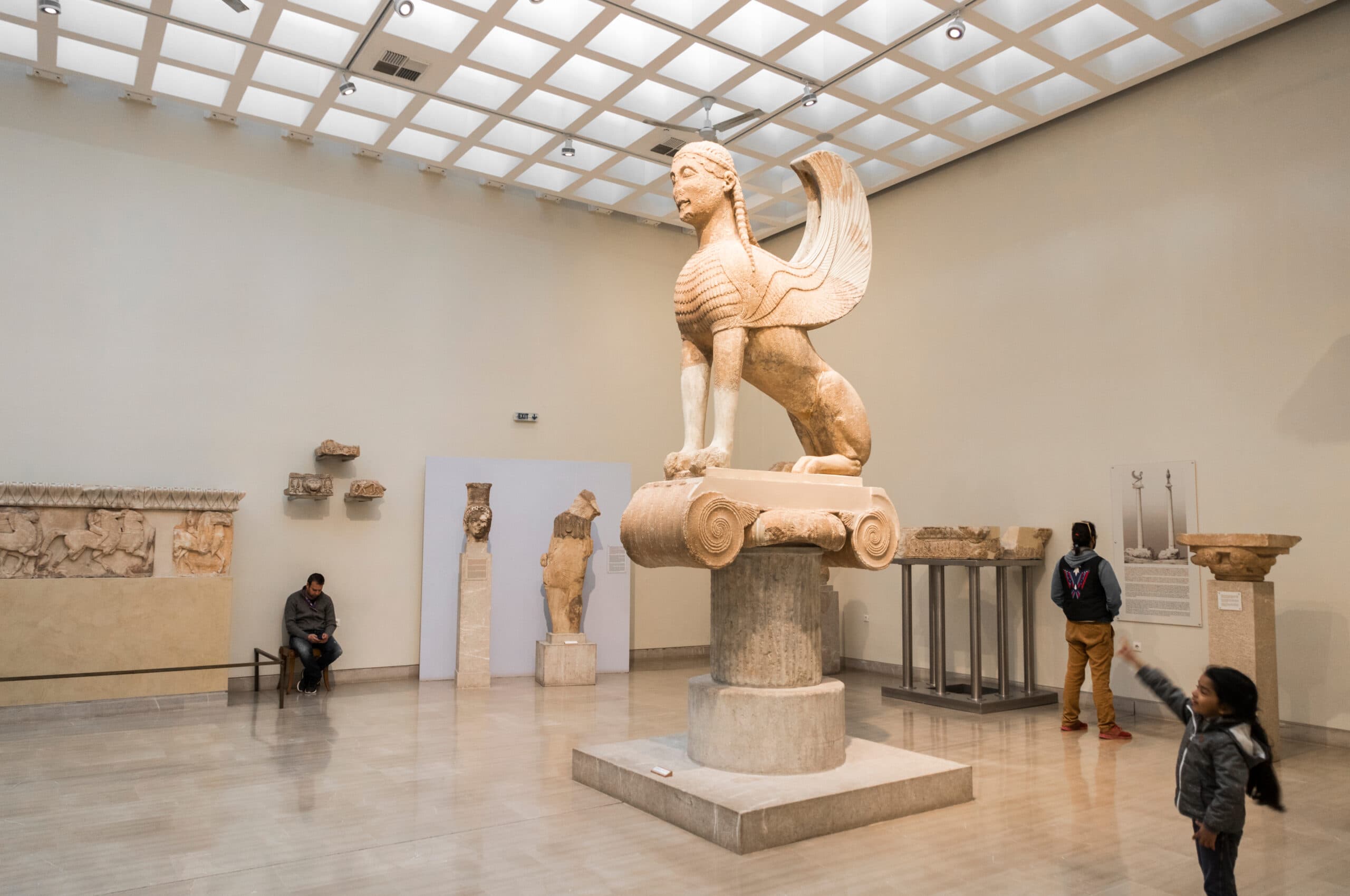 Delphi,,Greece,-,Apr,20,,2019:,The,Sphinx,Of,Naxos