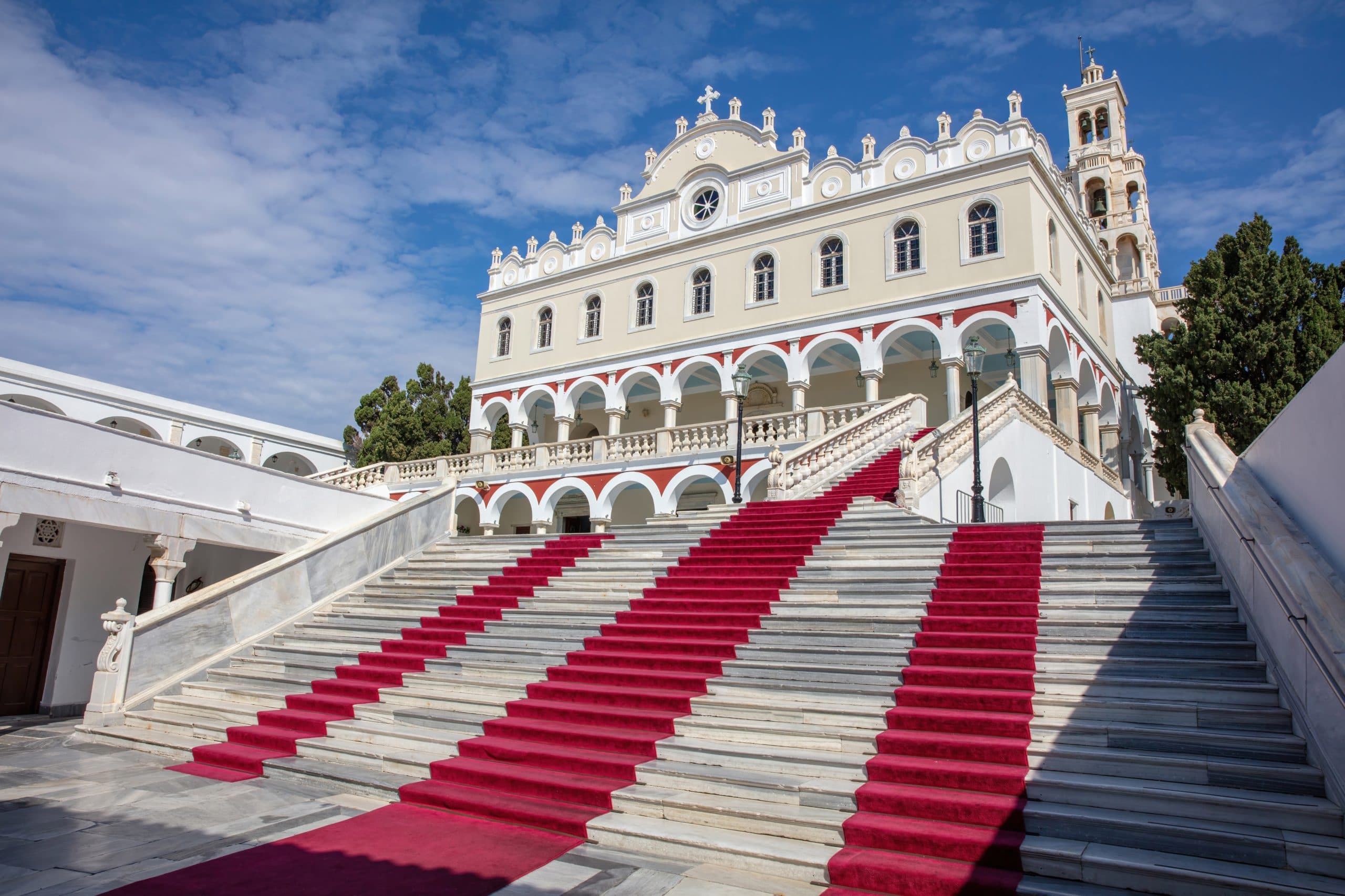 Panagia,Of,Tinos,Island,,Cyclades,,Greece.,Greek,Orthodox,Church,,Marble