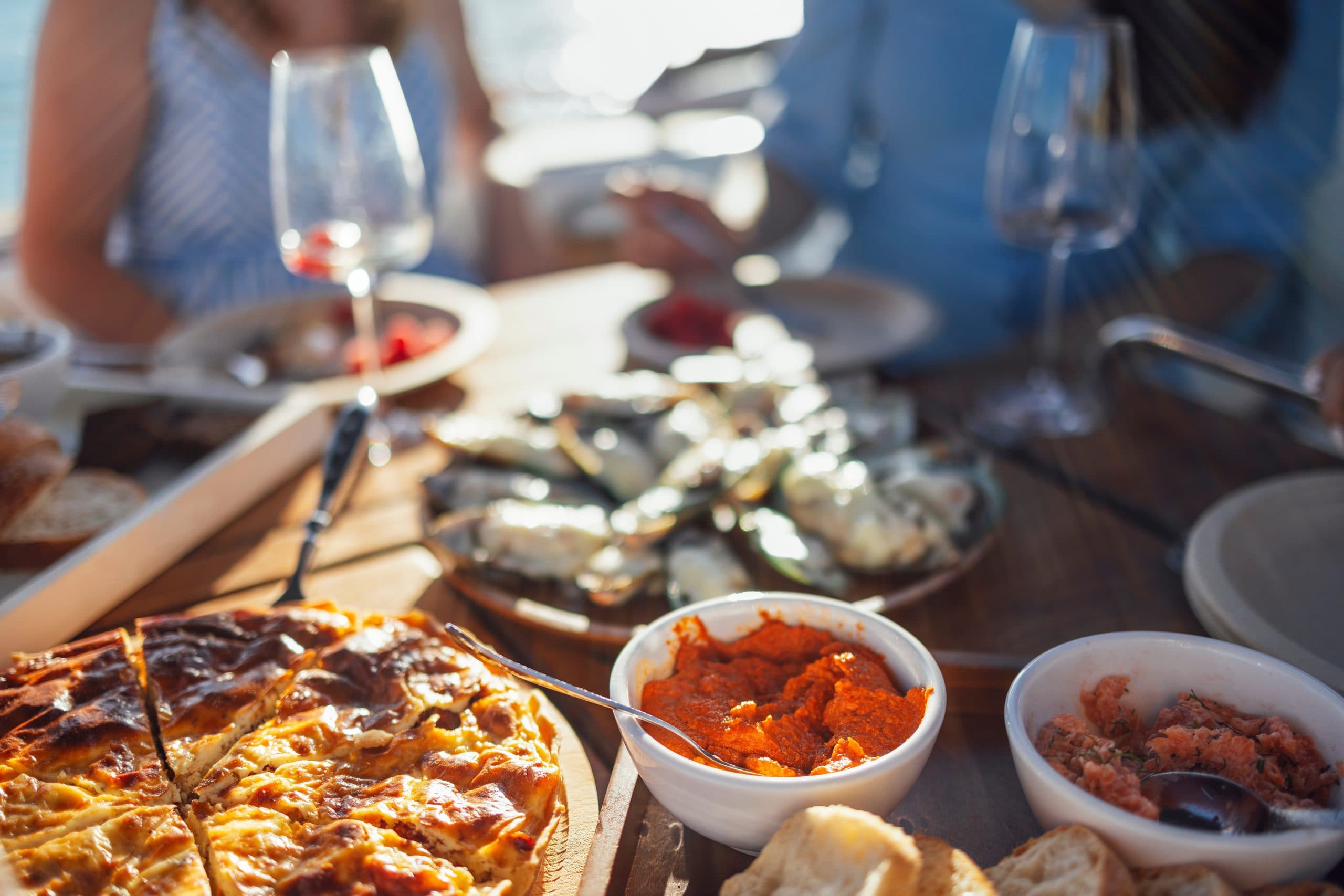 Festive,Banquet,On,Board,The,Ship.,Close,Up,Of,Table