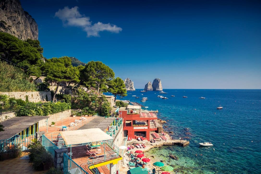 Full Day Boat Excursion around Capri and Positano