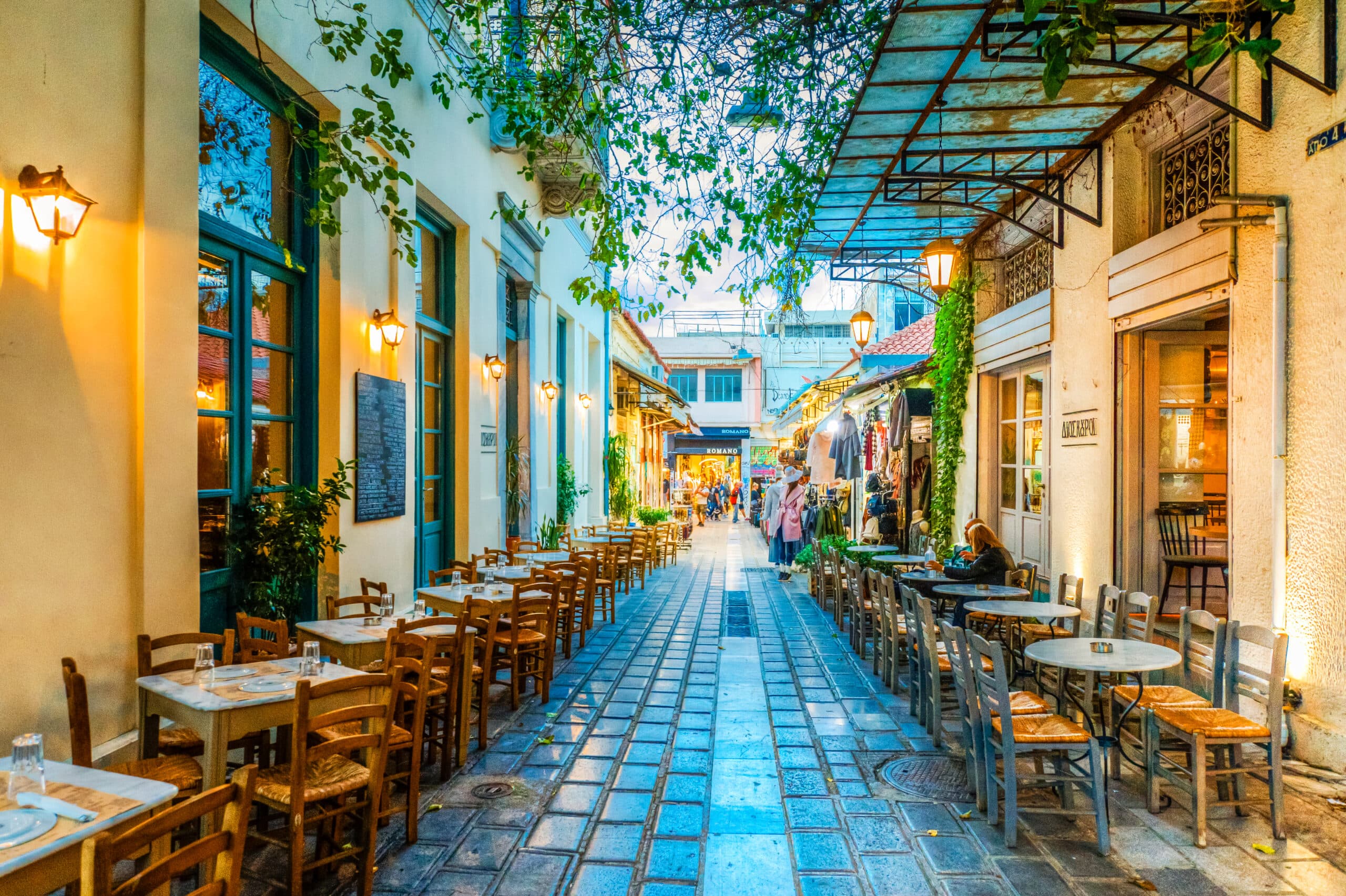 Athens,,Greece,-,October,18,,2018,:,Old,Street,View