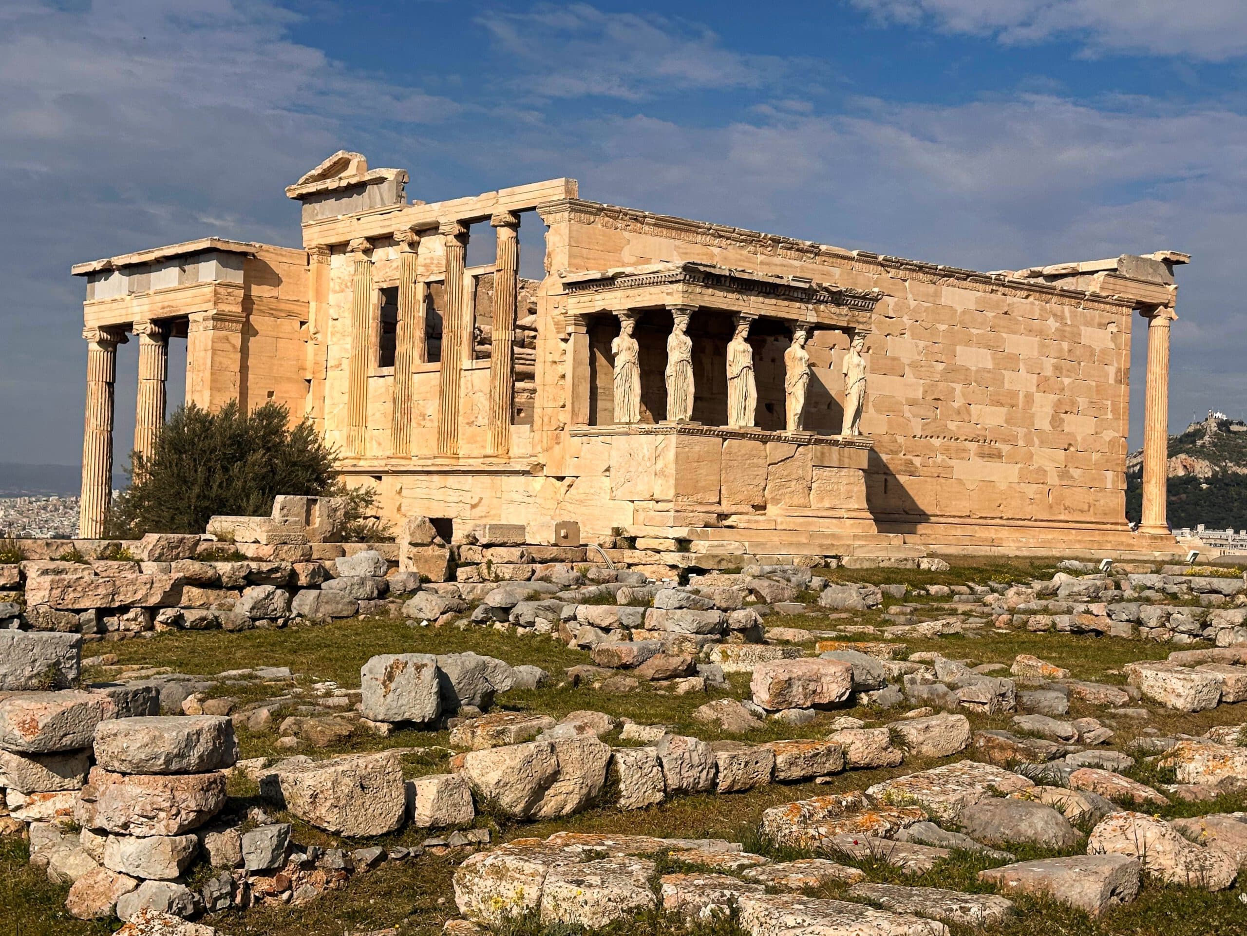 Athens,,Greece,-,03.16.2026:,Side,View,Of,The,Erechtheion,Featuring